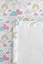Rainbow Cloud Patterned Decorative Pique Set for Girls - Pink Baby Room Bedspread-160X220 cm - 7