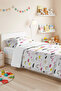 Rainbow Pink Girl's Decorative Pique Set-Cloud Pastel Yellow Baby Room Bedspread-160X220Cm - 5