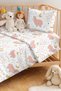 Bulut Kuzu Pink Girls' Pique Set - Crescent Star White Yellow Baby Room Bedspread - 160X220 cm - 2