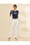 Women Navy Graphic T-Shirt - 5