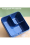- Lunch Box With 2 Compartments, Spoon And Fork - Pink - 1100ml - 3