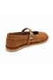 Maya Taba Genuine Leather Buckle Women's Ballerina Shoes - 3
