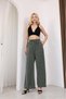 Aurea Women's Comfortable Tencel Pants with Elastic Waist and Wide Legs - 2