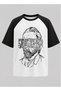 Artistic Portrait Raglan Sleeve Unisex T-Shirt |   Modern Line Art Print