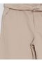 Lcw Kids Beige Regular Fit Girls Gabardine Trousers - 4