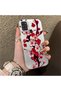 Samsung Galaxy A21S Compatible Silicone Edge Hard Back Case Couple Phone Case with Floral Pattern - 3