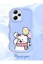Poco X5 Pro 5g Compatible Case Camera Protector Blue Silicone Couple Phone Case Cat Pattern - 2