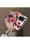 Redmi Note 10 Pro Compatible Silicone Edge Hard Back Case Couple Phone Case with Floral Pattern - 4