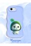 iPhone 6S Plus Compatible Case Camera Protector Blue Silicone Couple Phone Case Cute Pattern - 2