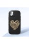 Samsung Galaxy A51 Compatible Case Camera Protective Black Silicone Couple Phone Case Heart Pattern