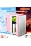 6L Makeup Mini Fridge with LED Light Mirror, Portable Cosmetic Storage Mini Fridge Heating Freezer, Car Refrigerator Can keep Vegetables, Fruits, Coffee, Suitable for Home/Car, pink - 2