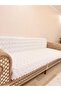 Sofa Bed Cover Premium Zigzag Woven Sofa Shawl 170*210 Cream