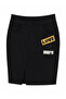 Plus Size Knitted Stone Pencil Skirt