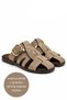 Mink Women's Suede Belted Gold Buckle Thin Flat Sole Slippers Beach Summer Dowry Daily T01Nav - 4