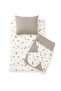 4 Piece Pique Muslin Baby Swaddle Set Double Sided – Blanket, Pillow, Scarf, Bib and Swaddle Cover