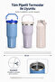 Thermos Inner Straw with Straw 10mm 4 Pieces - Cleaning Brush Gift Compatible with All Brand Models - 2