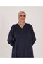 Aysun Teksti̇l Women's Cotton Fabric Wide-Cut Side-Tie Prayer Dress & Prayer Shawl & Robe - 5