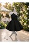 Special Design Aveline Model Black Color Single Sleeve Flower Accessory Detailed Girls' Evening Dress