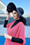 Large Size Straw Beach Hat Rms-Rş-21-26 Black - 3