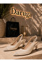 Low Heel Mesh Detailed Evening Dress Shoes - 2