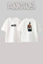 50 Cent_63 Design Printed Oversize White T-Shirt