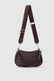 Farme Monogram Baguette and Cross Shoulder Bag Brown - 5