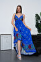 Full Length Straps Double Breasted Me Gathered Viscose Dress - 2