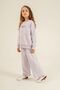 Girl's Printed Purple Long Sleeve Tracksuit Set Us2731-C-V2