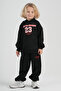 Children's Unisex "Enjoy the Changes" Printed Hooded Sweatshirt and Wide-Leg Sweatpants Two-Piece Set