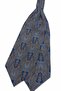 Orange Blue Shawl Pattern Italian Silk Ascot Tie Sac135 - 4