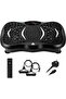 Vibration Plates, Vibration Fitness Exercise Machine for Home Use, with Bluetooth Speaker, 5 Program Modes, 2 Resistance Bands, Vibration Fitness Trainer, 330lb Max Load (B)