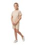 Children's Girls' Suit Beige Capri Pants with Maryland Print Comfortable Fabric. - 2