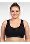 Women's Ribbed Thick Strap Padded Plus Size Bustier 3-Piece Set - 100% Cotton Reportable - 4