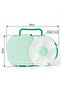 Compartment Lunch Box With Detachable Spinner Set & Carry Handle - Green - 8