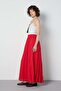 Yues Vual Fringed Skirt Red 29062 - 2