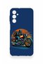 Samsung M34 Compatible Moto Rider Patterned Silicone Case - 2