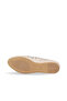 Gray Leather Women's Flat Shoes - 6