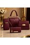 Luxury Women's Handbag Set 4 Pieces Shoulder+Crossbody+Wallet+Phone Bag Combination