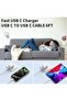 40W Dynamic Power Adapter With 60W Max With USB-C to C Cable for iPhone White - 6