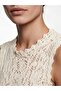 Lcw Vision Beige Crew Neck Openwork Women's Knitwear Undershirt - 4