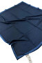 Double-Sided Plain Cotton Silk Scarf Ls2200 06-Navy Blue-Blue - 3