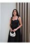 Heart Neckline Dress with Back Tie Detail - 2