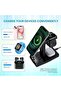 Bella 2 3-in-1 Magnetic Wireless Charging Station – 15W Fast Wireless Charger with Digital Alarm Clock - 4
