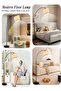 FUOE Floor Lamp with Remote Control & APP, Modern Tall Lamp for Living Room with Hanging Drum Shade - 7