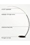 LED ARC Floor Lamp White for Modern Community, Nordic Style - 5