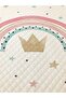 MİLROMA Rainbow Patterned Baby and Kids Printed Single Pique Set 160x230 White - 2
