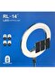 Professional RL-14 LED Ring Light for Videos & Photos with Tripod & Holders - 5