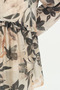 Drawstring Patterned Viscose Tunic - Powder - 3