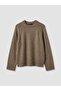 Lcw modest brown crew neck women's knit sweater - 5