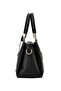 Zip Closure Shoulder Bag Black - 4